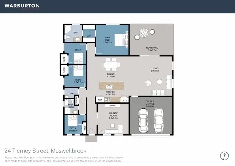 Floorplan of Homely house listing, 24 Tierney Street, Muswellbrook NSW 2333