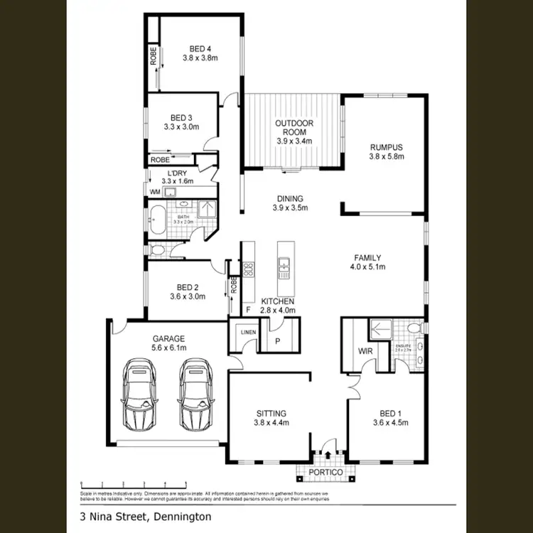 Floorplan of Homely house listing, 3 Nina Street, Warrnambool VIC 3280