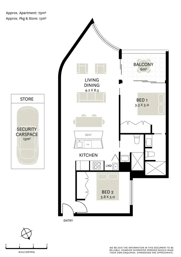 Floorplan of Homely apartment listing, 104/1 Meriton Street, Gladesville NSW 2111