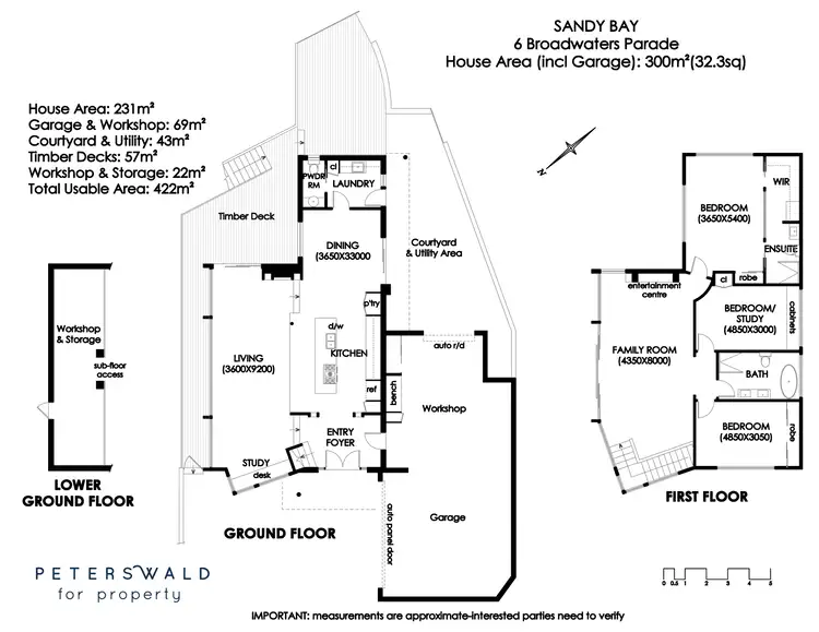 Floorplan of Homely house listing, 6 Broadwaters Parade, Sandy Bay TAS 7005