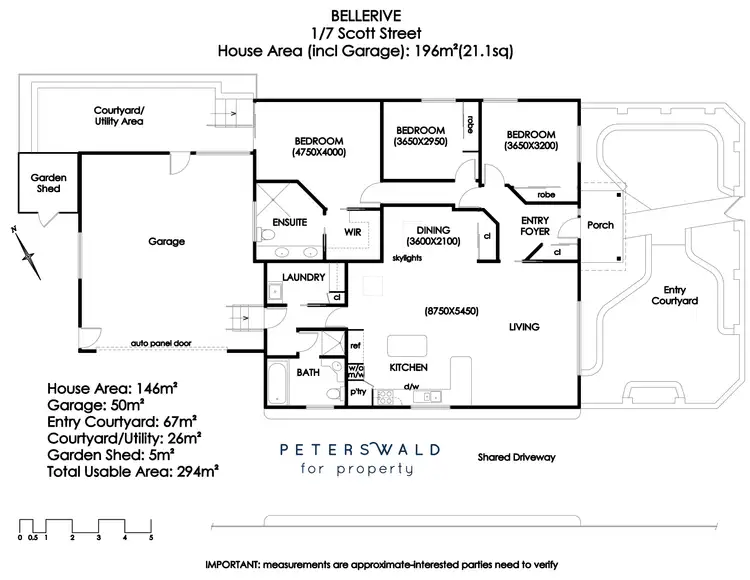 Floorplan of Homely villa listing, 1/7 Scott Street, Bellerive TAS 7018