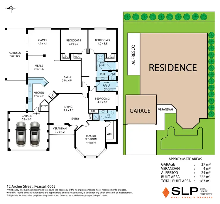 Floorplan of Homely house listing, 12 Archer Street, Pearsall WA 6065