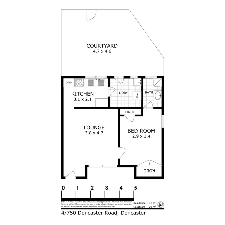 Floorplan of Homely unit listing, 4/750 Doncaster Road, Doncaster VIC 3108