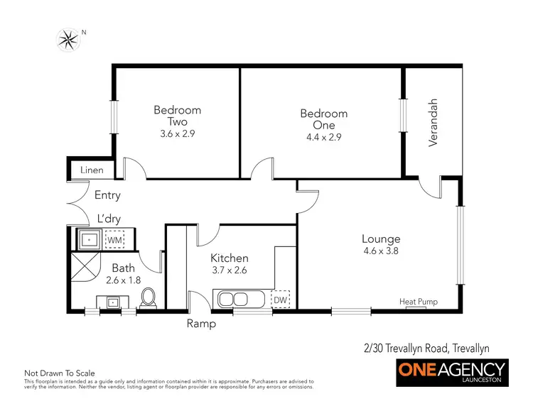 Floorplan of Homely flat listing, 2/30 Trevallyn Road, Trevallyn TAS 7250
