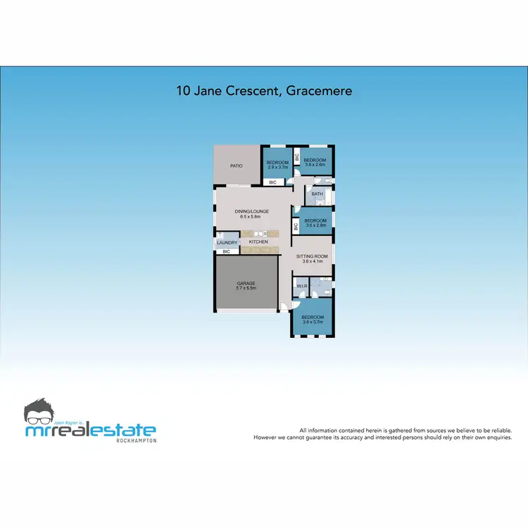 Floorplan of Homely house listing, 10 Jane Crescent, Gracemere QLD 4702