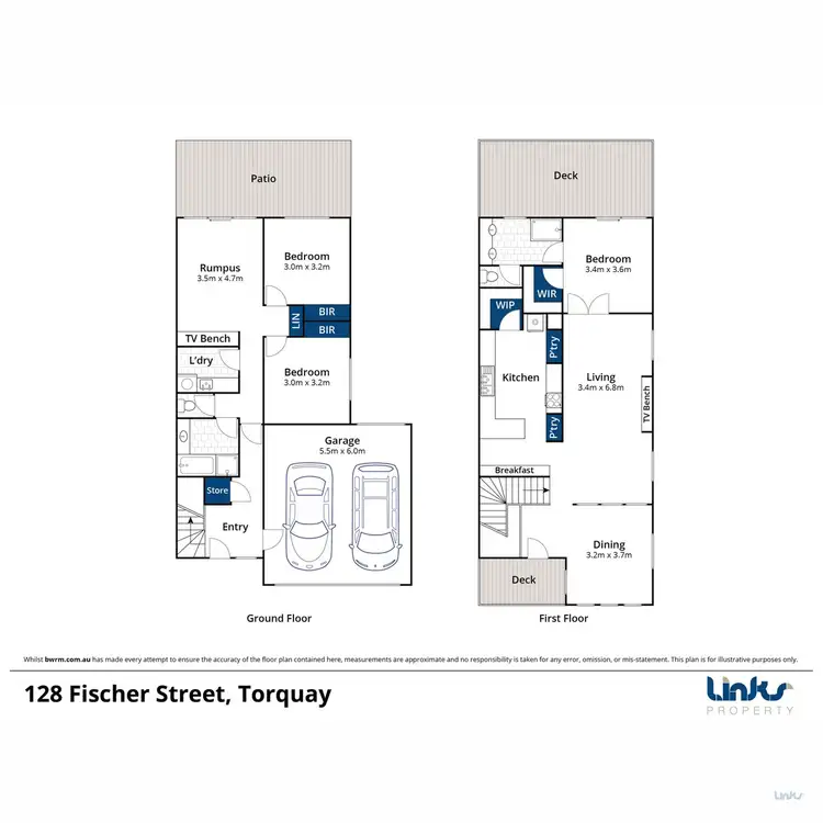 Floorplan of Homely house listing, 128 Fischer Street, Torquay VIC 3228