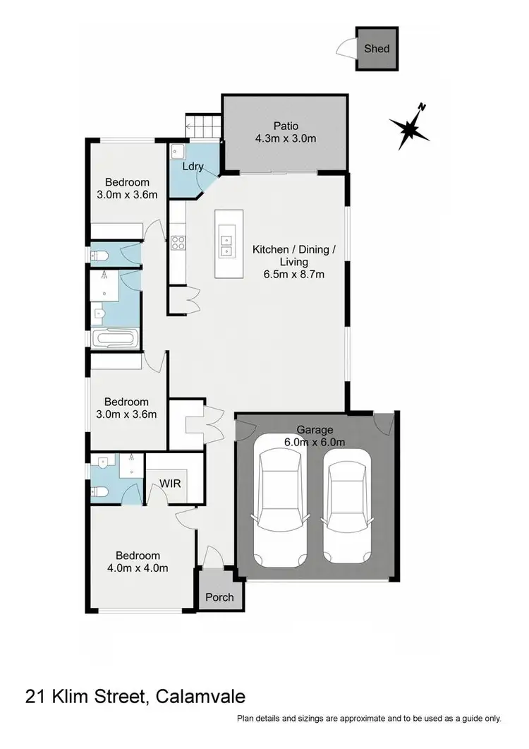 Floorplan of Homely house listing, 21 Klim Street, Calamvale QLD 4116