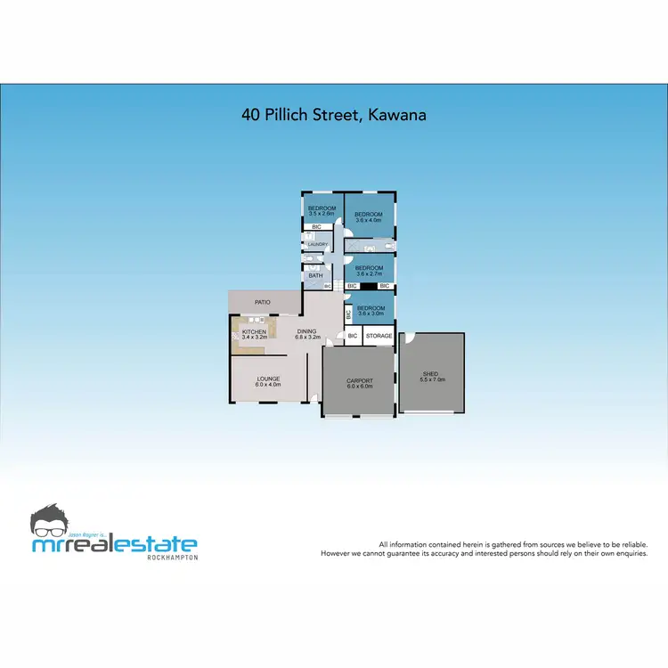 Floorplan of Homely house listing, 40 Pillich Street, Kawana QLD 4701