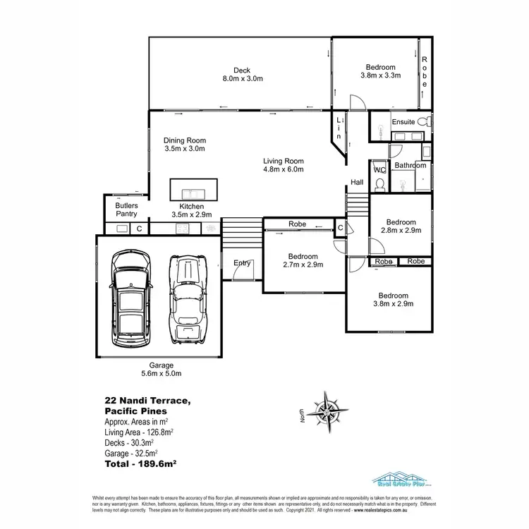 Floorplan of Homely house listing, 22 Nandi Terrace, Pacific Pines QLD 4211