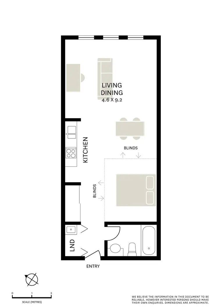 Floorplan of Homely studio listing, 210/1 Phillip Street, Petersham NSW 2049