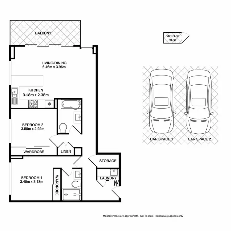Floorplan of Homely apartment listing, 43/144-148 High Street, Penrith NSW 2750