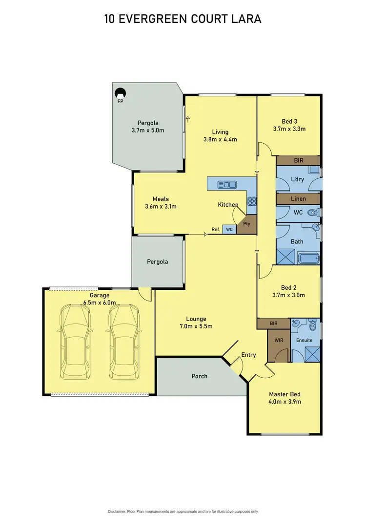 Floorplan of Homely house listing, 10 Evergreen Court, Lara VIC 3212