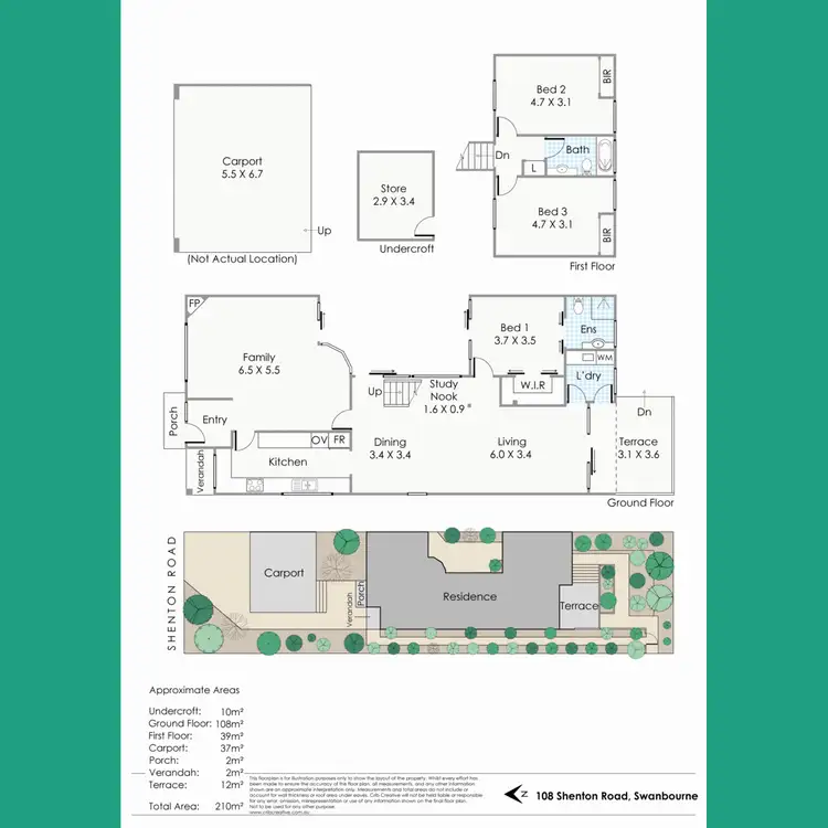 Floorplan of Homely house listing, 108 Shenton Road, Swanbourne WA 6010