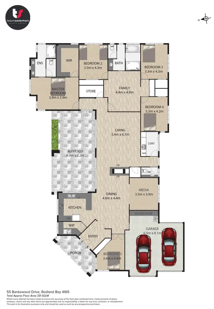 Floorplan of Homely house listing, 55 Bankswood Drive, Redland Bay QLD 4165