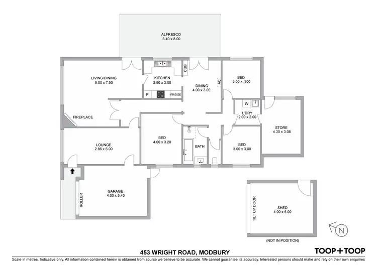 Floorplan of Homely house listing, 453 Wright Road, Modbury SA 5092