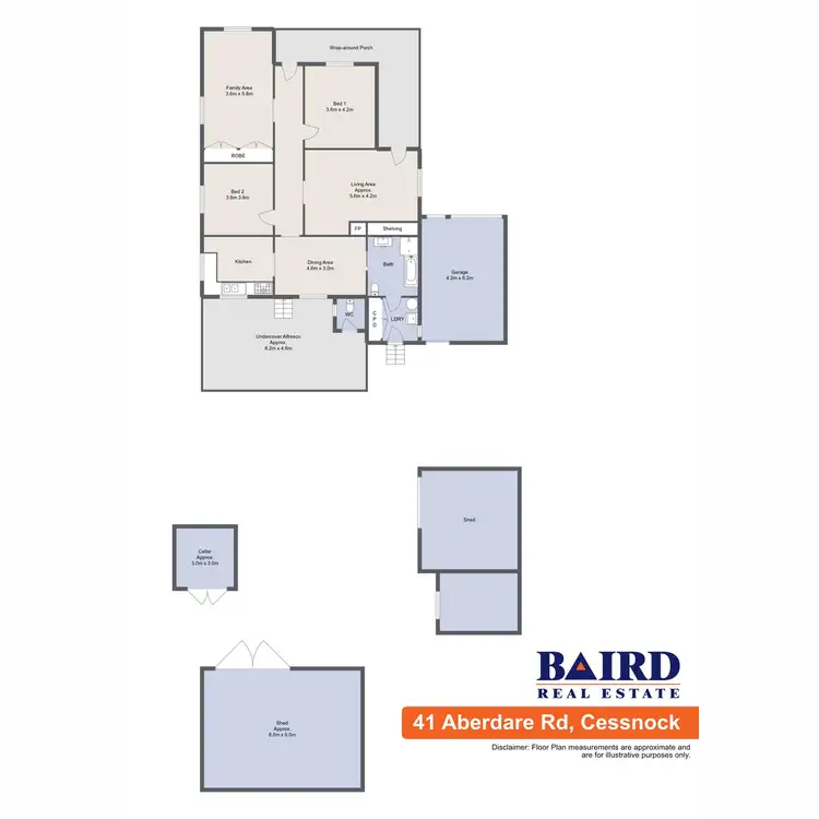 Floorplan of Homely house listing, 41 Aberdare Road, Cessnock NSW 2325