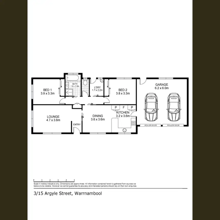 Floorplan of Homely townhouse listing, 3/15 Argyle Street, Warrnambool VIC 3280