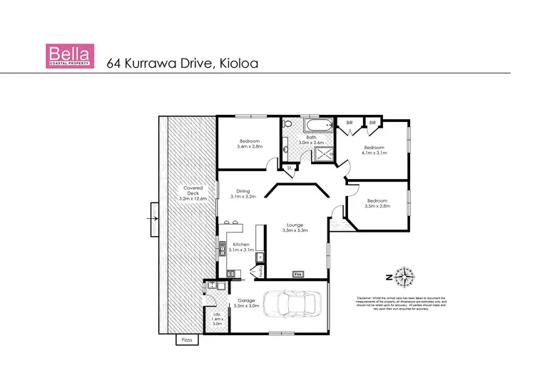 Floorplan of Homely house listing, 64 Kurrawa Drive, Kioloa NSW 2539