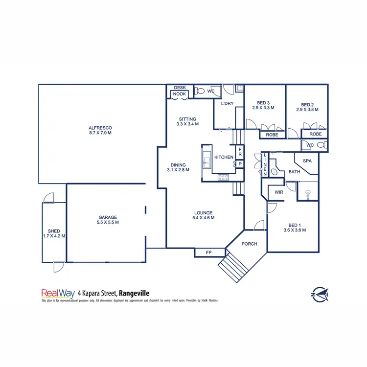 Floorplan of Homely house listing, 4 Kapara Street, Rangeville QLD 4350