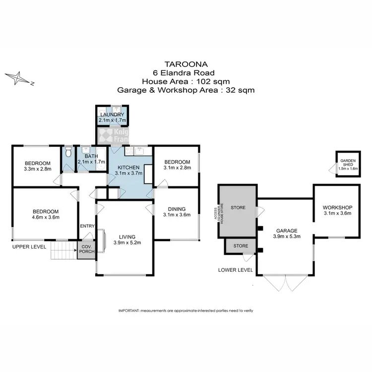 Floorplan of Homely house listing, 6 Elandra Road, Taroona TAS 7053