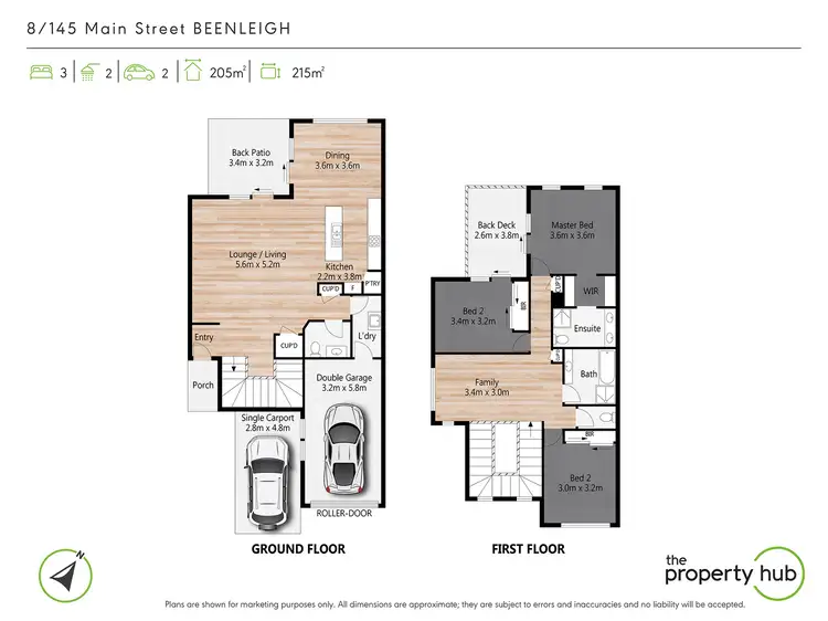Floorplan of Homely townhouse listing, 8/145 Main Street, Beenleigh QLD 4207