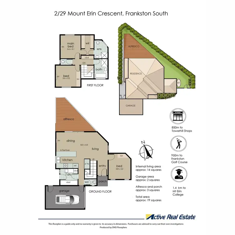Floorplan of Homely townhouse listing, 2/29 Mount Erin Crescent, Frankston South VIC 3199