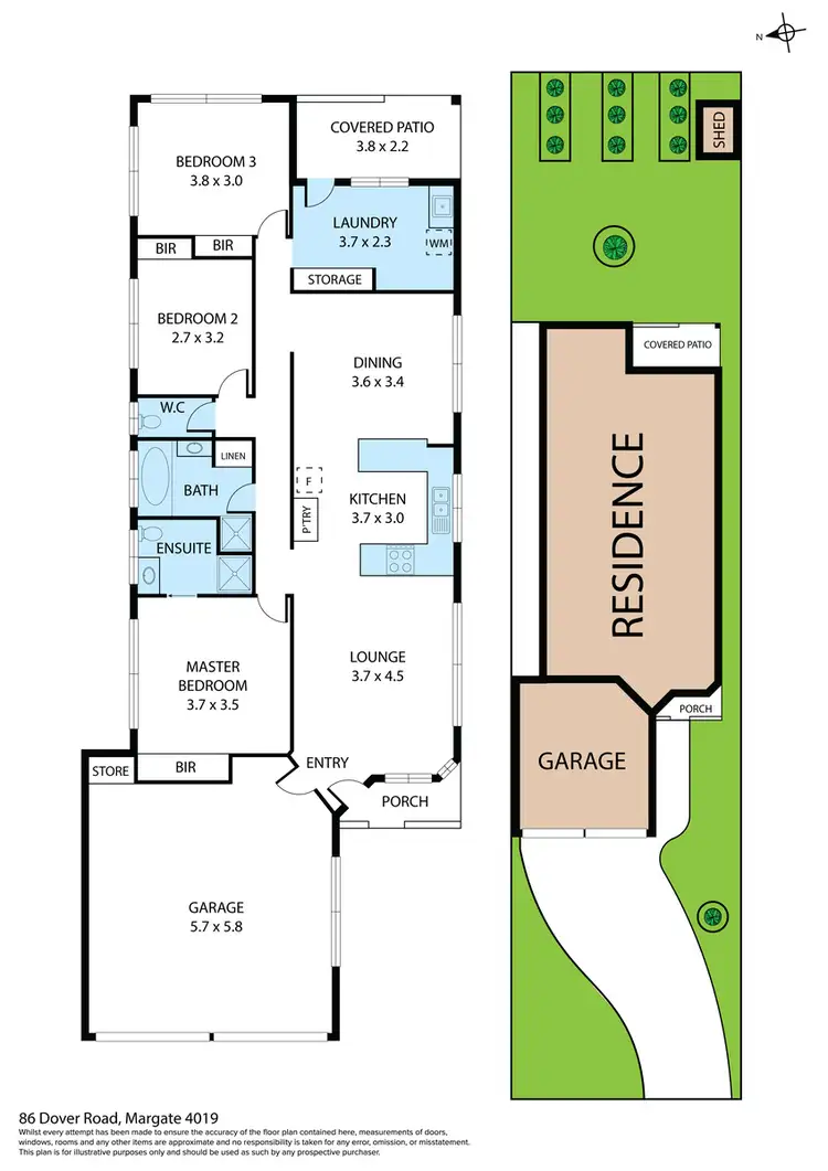 Floorplan of Homely house listing, 86 Dover Road, Margate QLD 4019