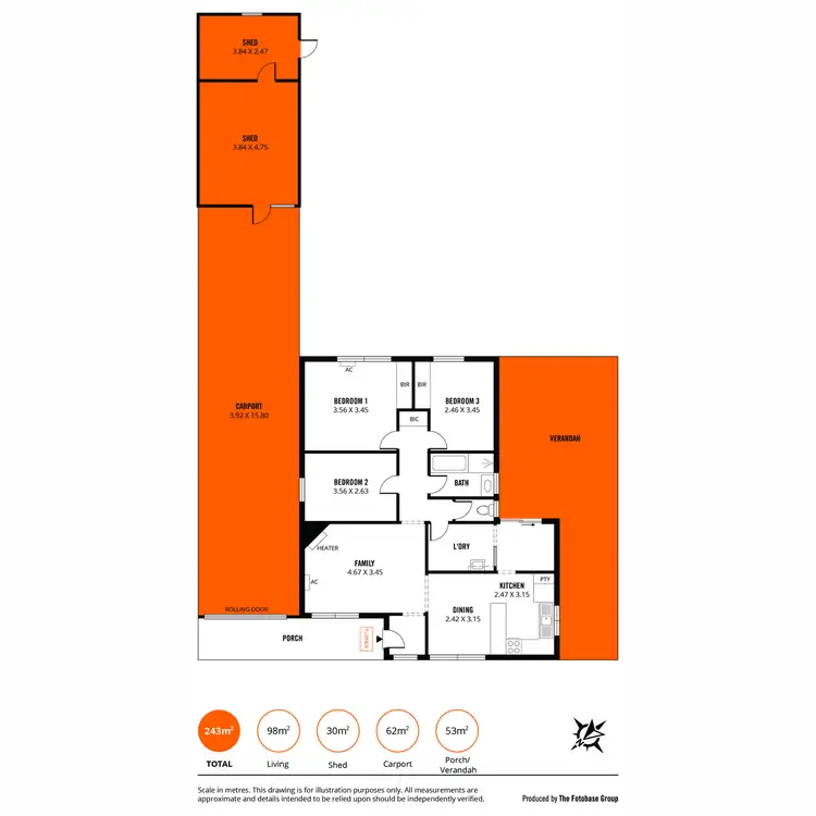Floorplan of Homely house listing, 10 O'Reilly Street, Parafield Gardens SA 5107