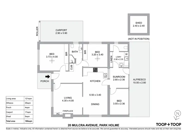 Floorplan of Homely house listing, 20 Mulcra Avenue, Park Holme SA 5043
