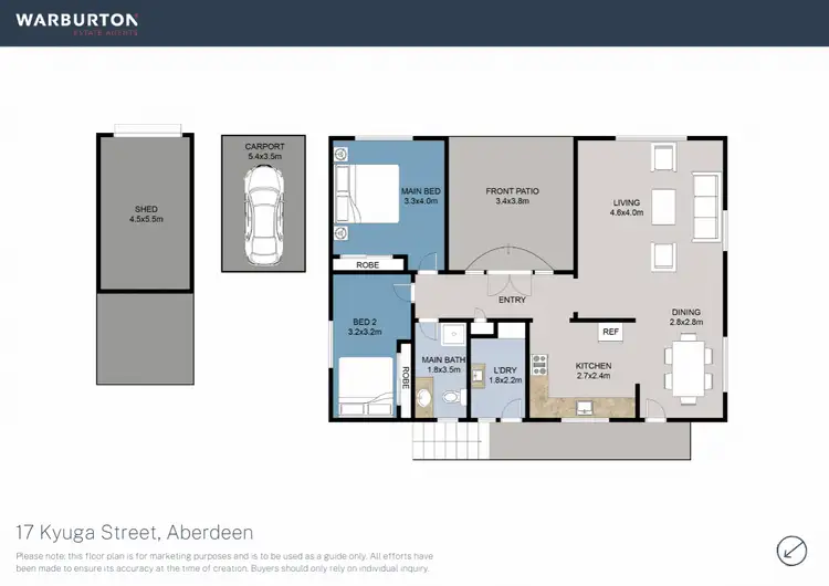 Floorplan of Homely house listing, 17 Kyuga Street, Aberdeen NSW 2336