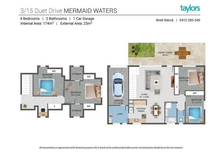 Floorplan of Homely townhouse listing, 3/15 Duet Drive, Mermaid Waters QLD 4218