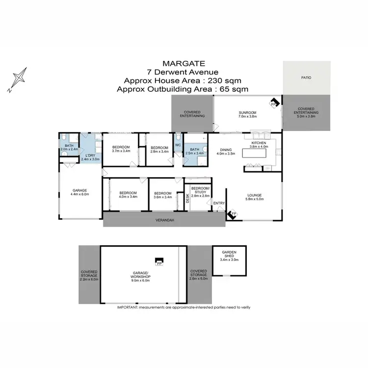 Floorplan of Homely house listing, 7 Derwent Avenue, Margate TAS 7054
