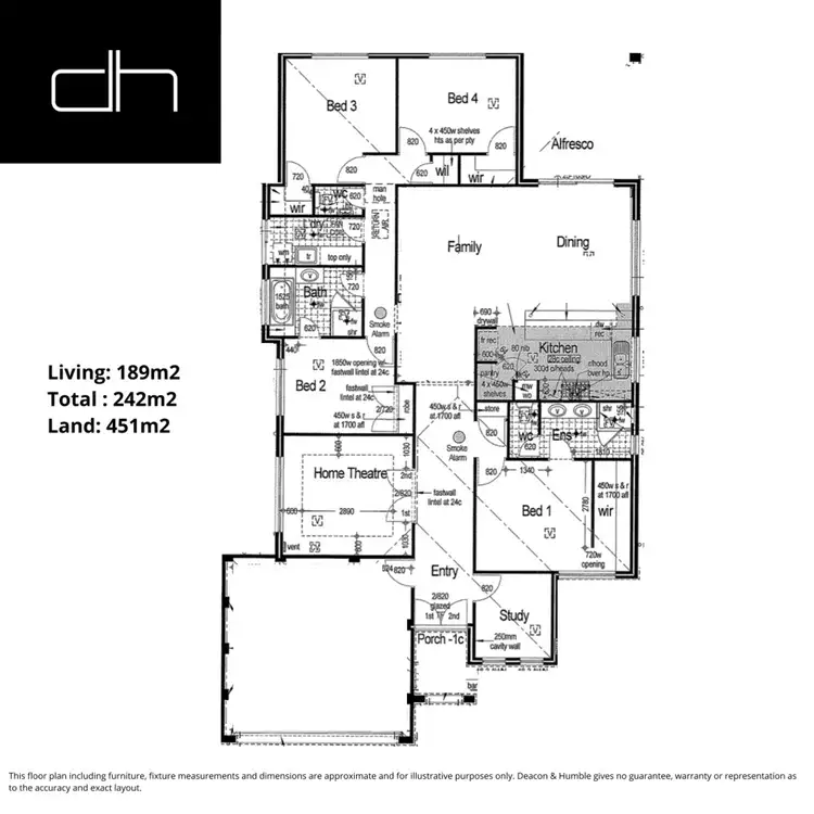 Floorplan of Homely house listing, 26 Otunic Way, Madeley WA 6065