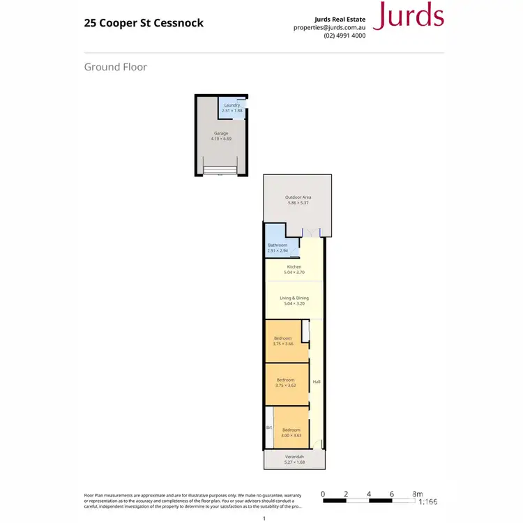 Floorplan of Homely house listing, 25 Cooper Street, Cessnock NSW 2325