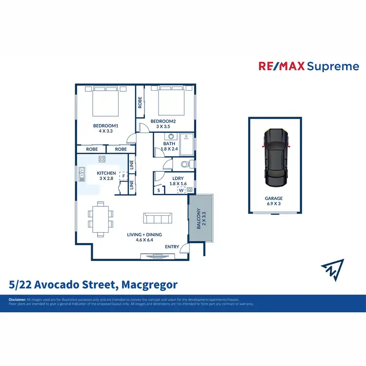 Floorplan of Homely unit listing, 4/22 Avocado Street, Macgregor QLD 4109
