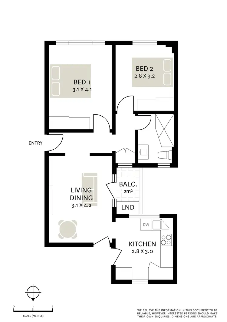 Floorplan of Homely apartment listing, 1/188 Campbell Street, Darlinghurst NSW 2010