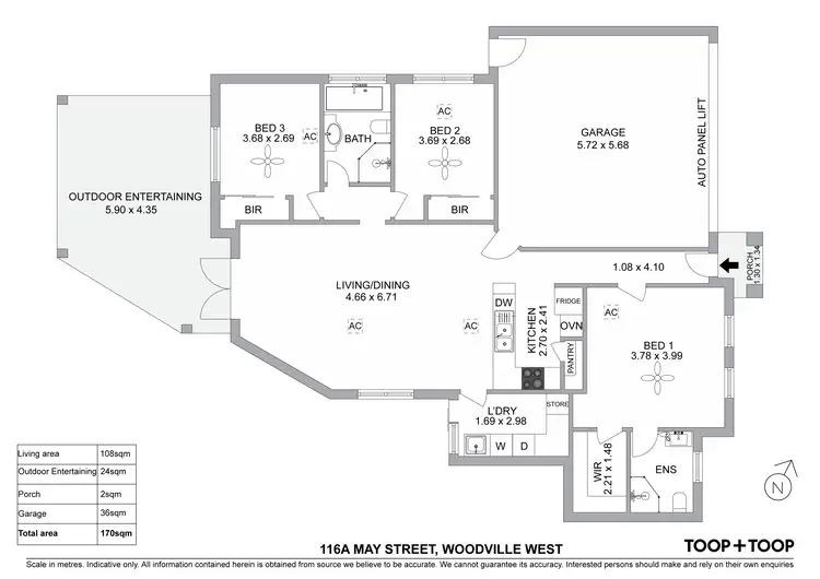 Floorplan of Homely house listing, 116A May Street, Woodville West SA 5011