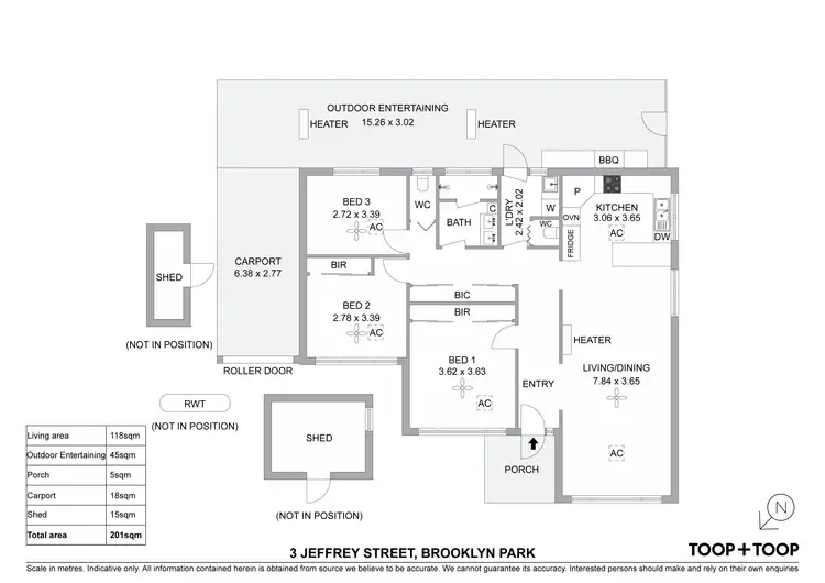 Floorplan of Homely house listing, 3 Jeffrey Street, Brooklyn Park SA 5032