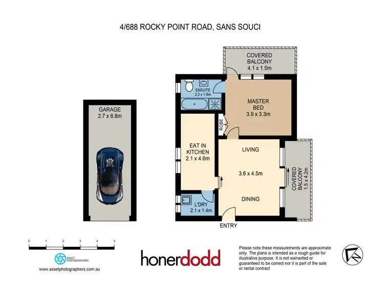 Floorplan of Homely apartment listing, 4/688 Rocky Point Road, Sans Souci NSW 2219