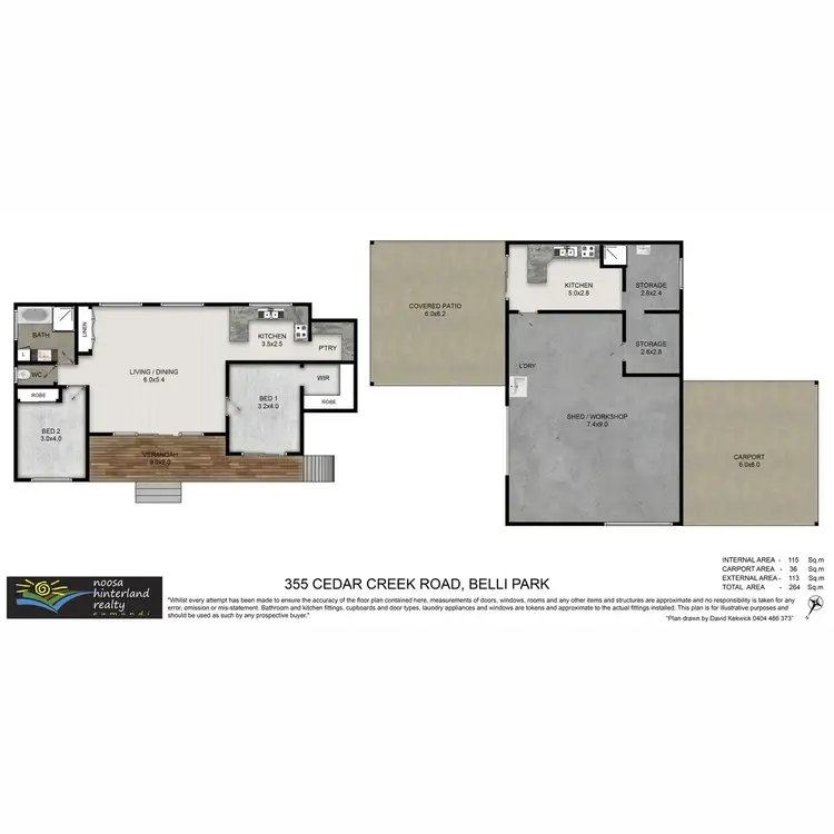Floorplan of Homely house listing, 355 Cedar Creek Road, Belli Park QLD 4562