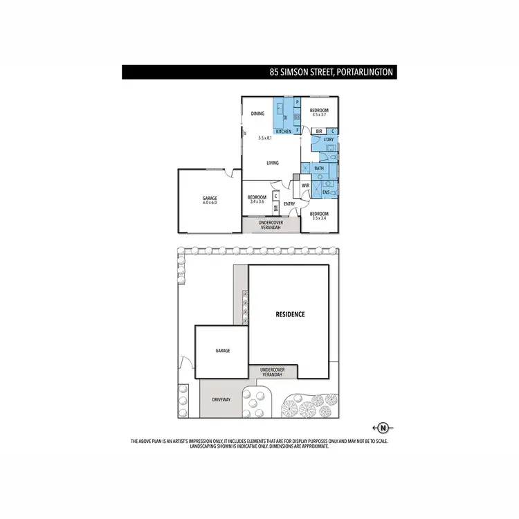 Floorplan of Homely house listing, 85 Simson Street, Portarlington VIC 3223