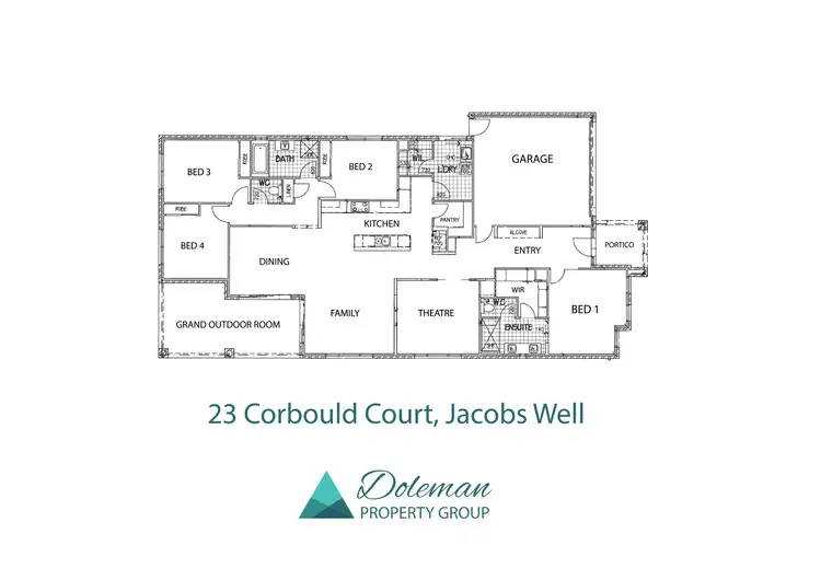 Floorplan of Homely house listing, 23 Corbould Court, Jacobs Well QLD 4208