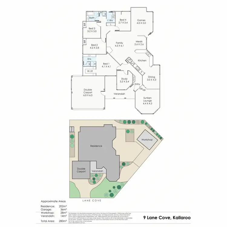 Floorplan of Homely house listing, 9 Lane Cove, Kallaroo WA 6025