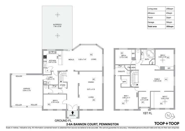 Floorplan of Homely house listing, 2/6A Bannon Court, Pennington SA 5013