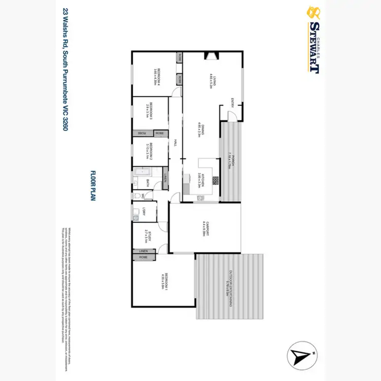 Floorplan of Homely rural property listing, 23 Walshs Road, South Purrumbete VIC 3260
