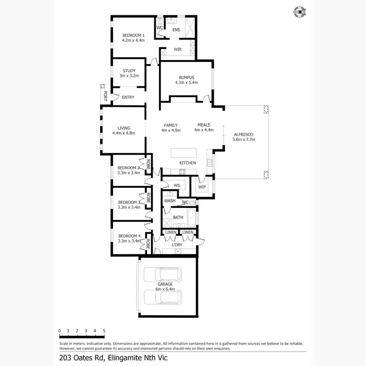 Floorplan of Homely rural property listing, 203 Oates Road, Elingamite North VIC 3266