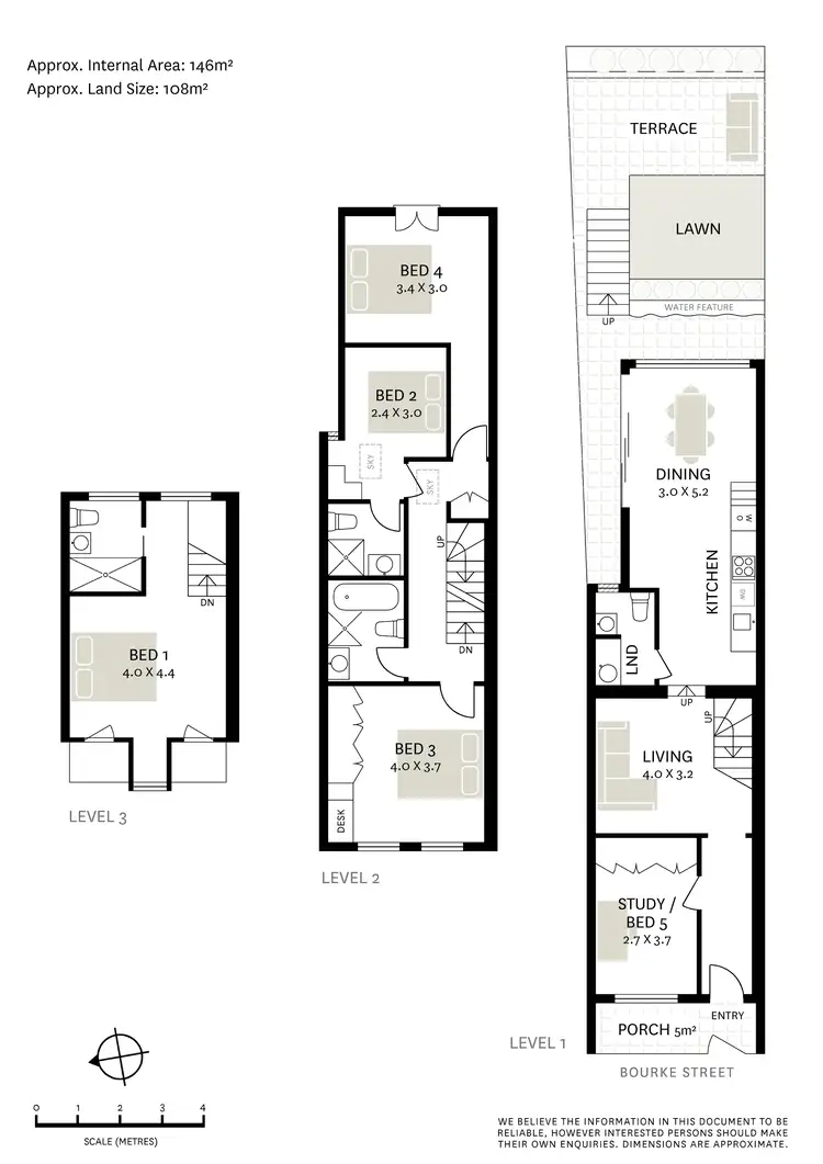 Floorplan of Homely terrace listing, 162 Bourke Street, Darlinghurst NSW 2010