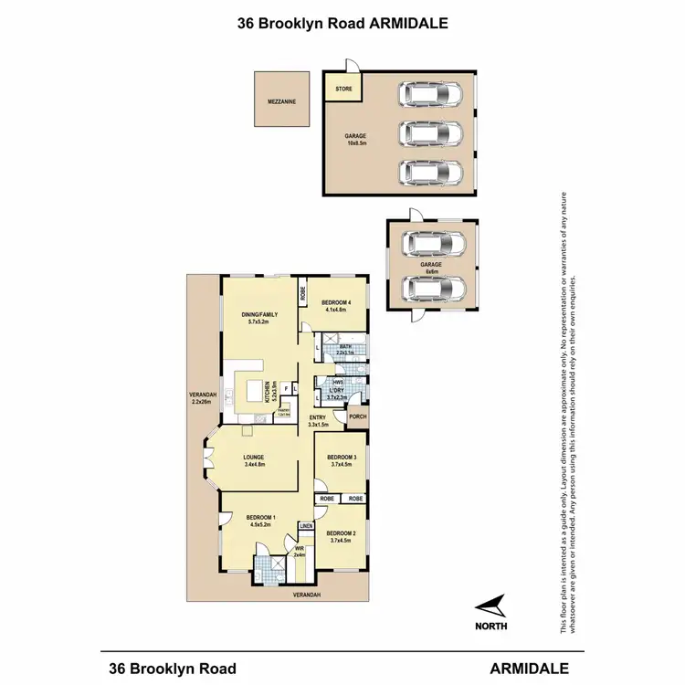 Floorplan of Homely house listing, 36 Brooklyn Road, Armidale NSW 2350