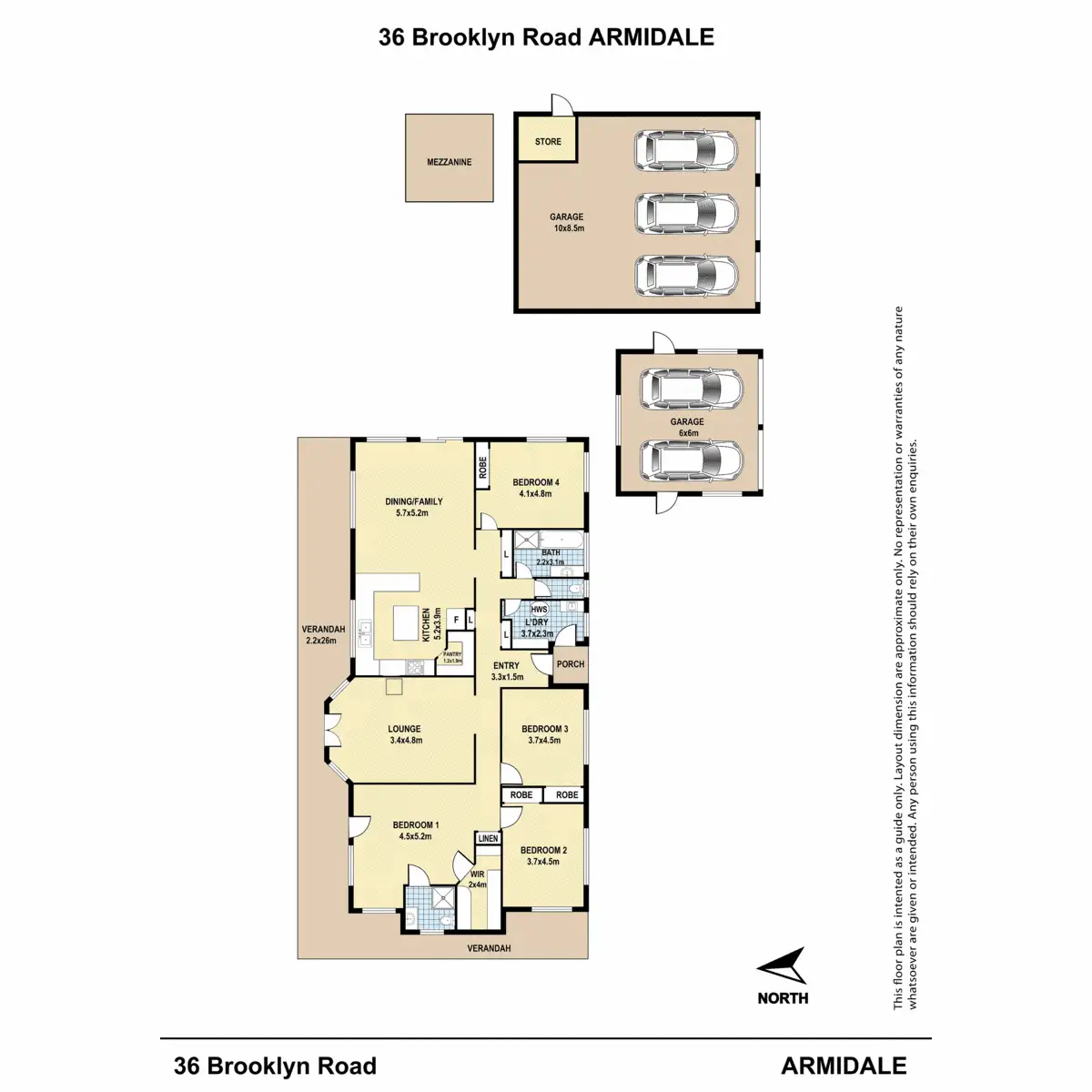 Floorplan of Homely house listing, 36 Brooklyn Road, Armidale NSW 2350