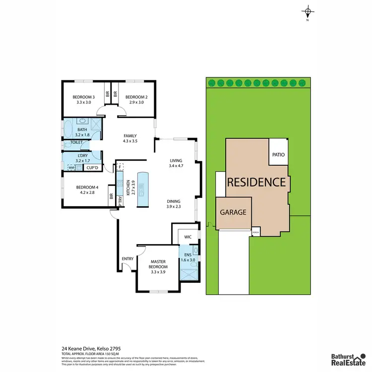 Floorplan of Homely house listing, 24 Keane Drive, Kelso NSW 2795